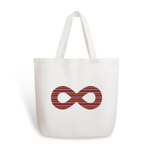 Infinity Sash Cotton Tote Bag