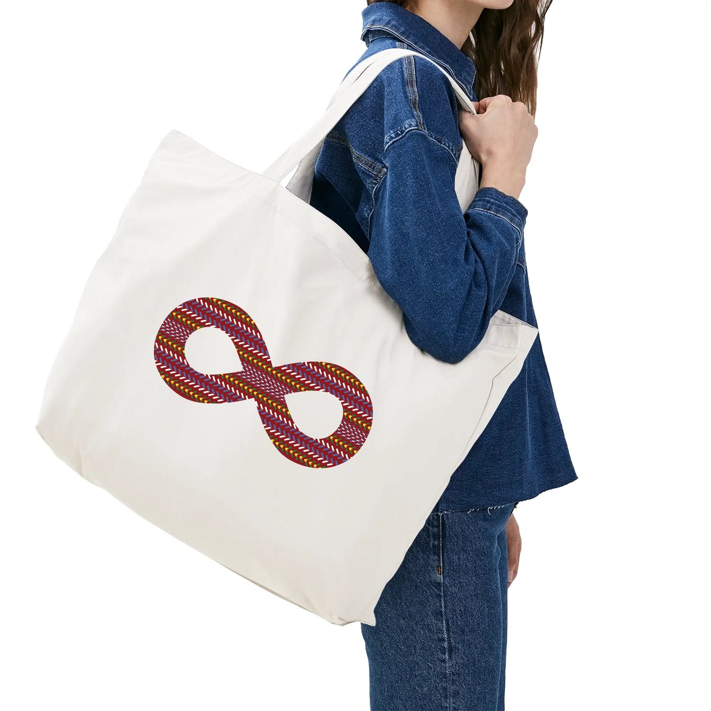 Infinity Sash Cotton Tote Bag