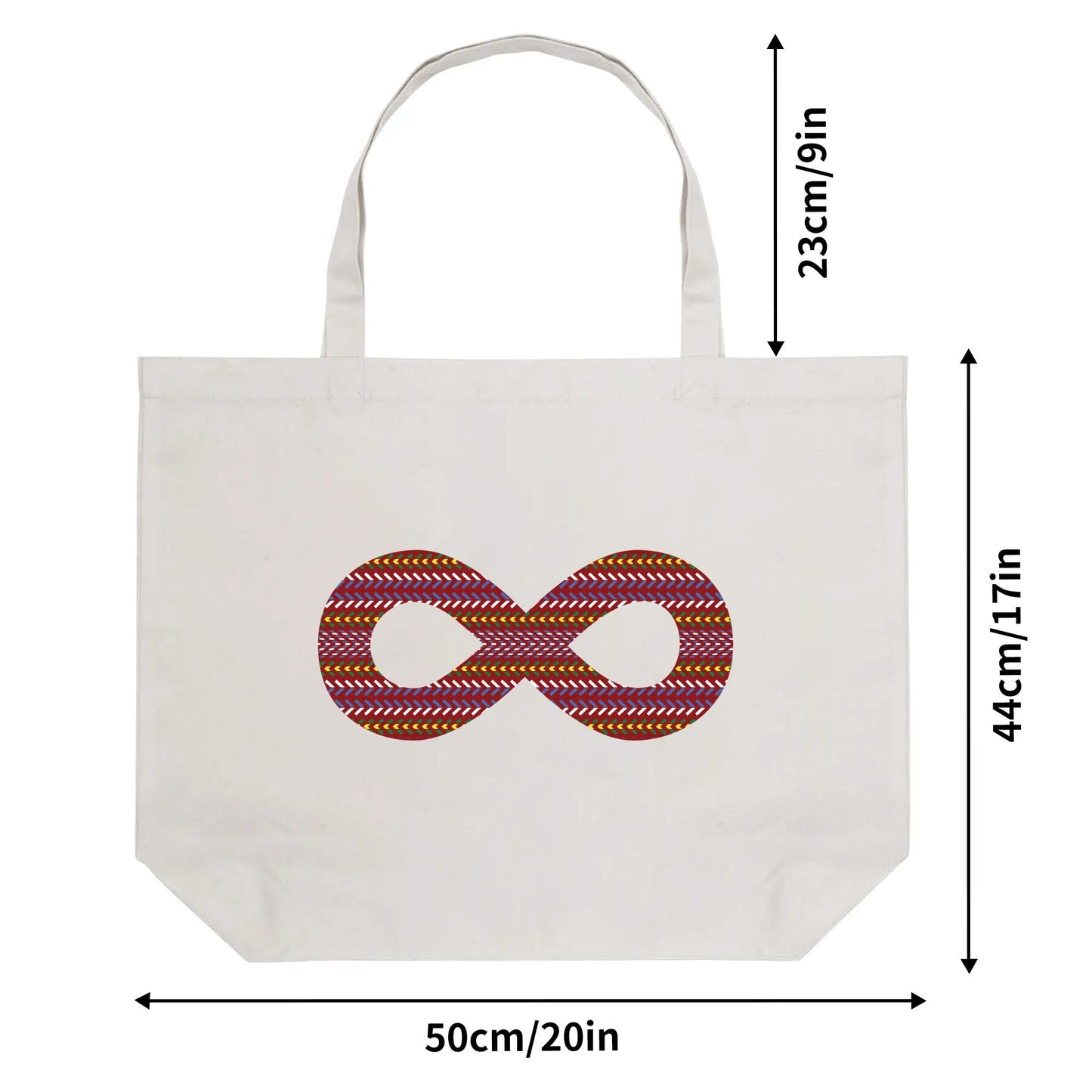 Infinity Sash Cotton Tote Bag