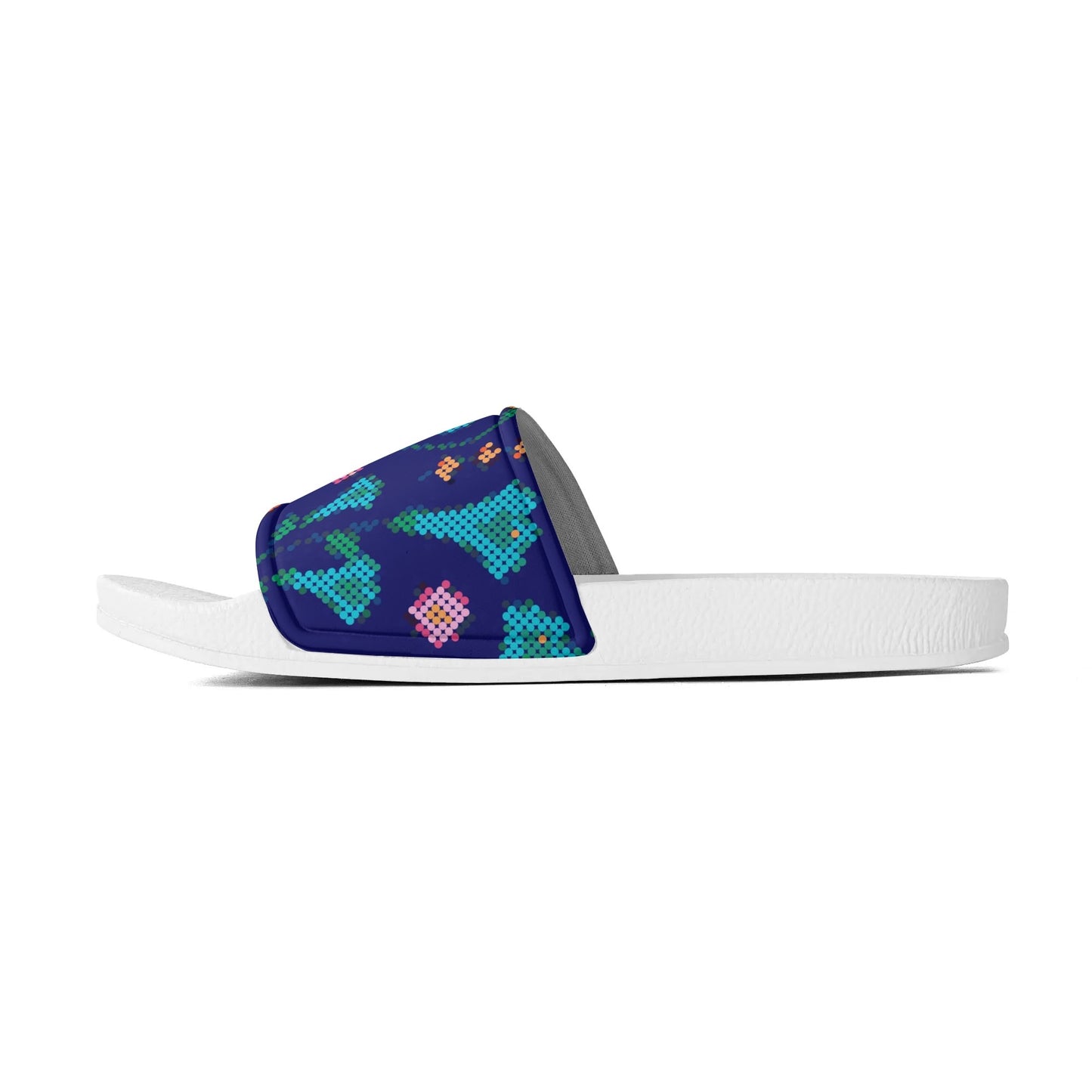 Child and Youth Métis Digital Dotted Floral Slide Sandals