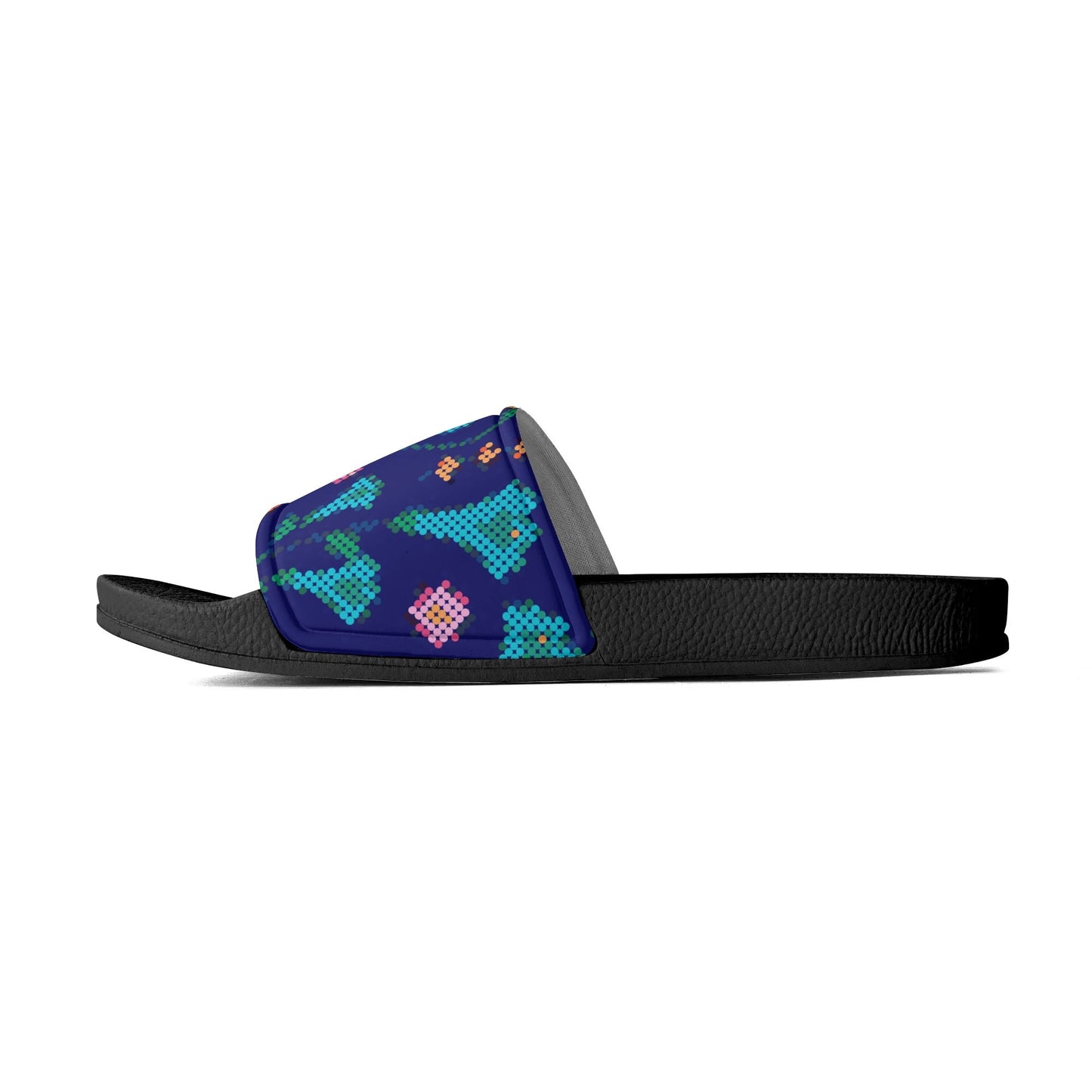 Child and Youth Métis Digital Dotted Floral Slide Sandals