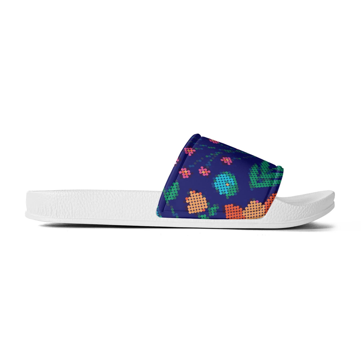 Child and Youth Métis Digital Dotted Floral Slide Sandals