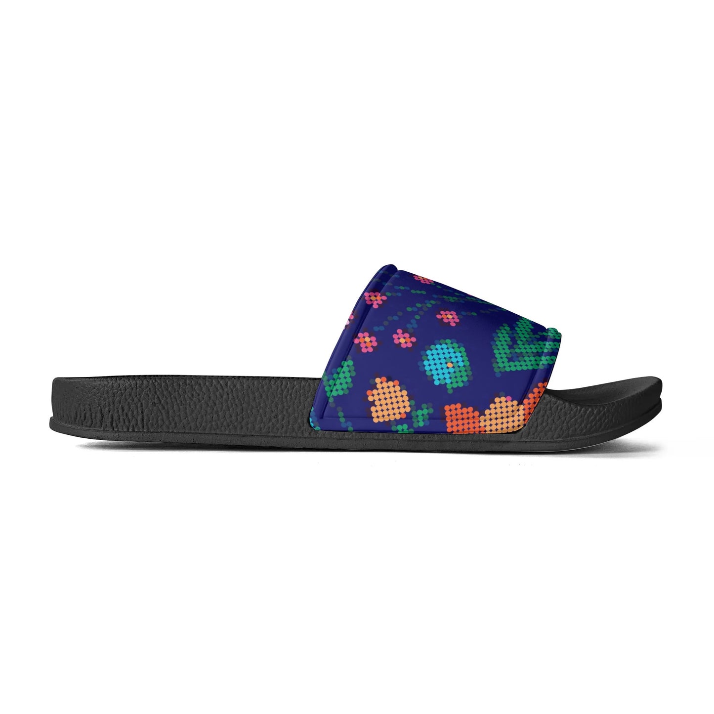 Child and Youth Métis Digital Dotted Floral Slide Sandals