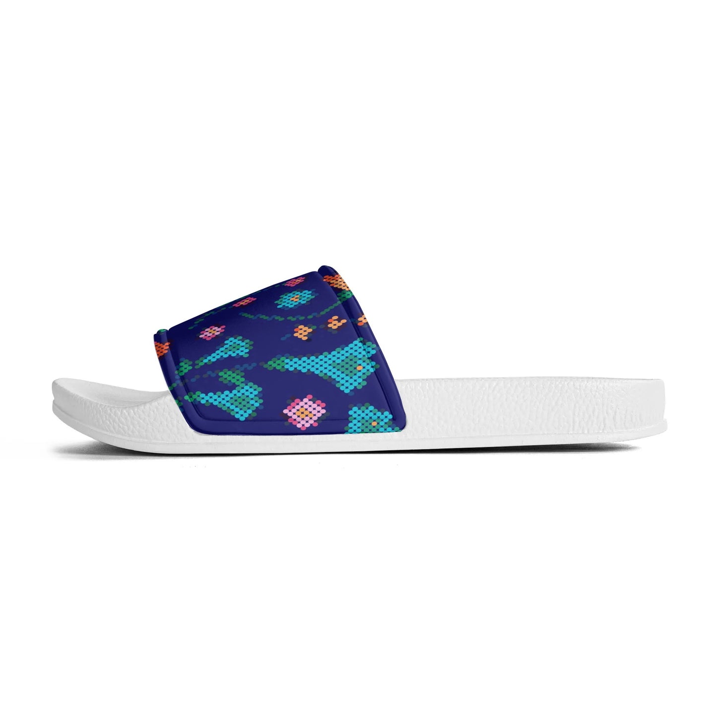 Child and Youth Métis Digital Dotted Floral Slide Sandals