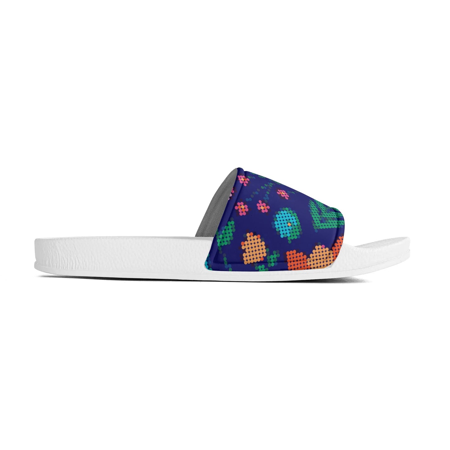 Child and Youth Métis Digital Dotted Floral Slide Sandals