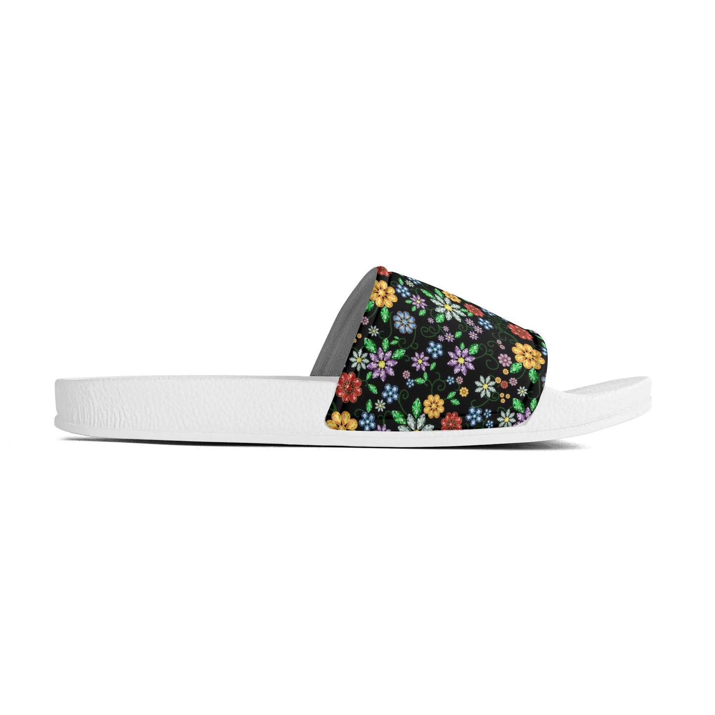 Child and Youth Métis Inspired Floral Beaded Slide Sandals