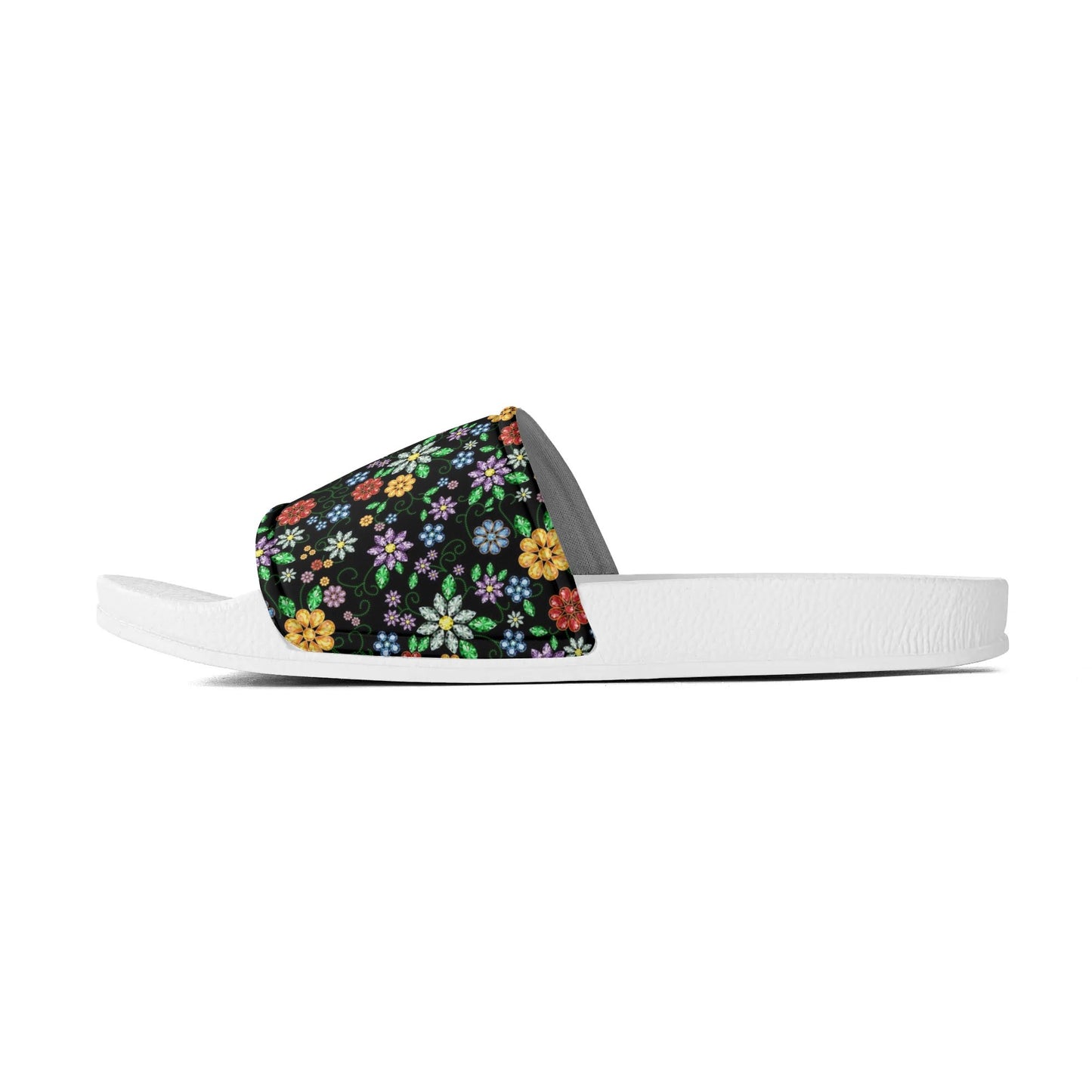 Child and Youth Métis Inspired Floral Beaded Slide Sandals