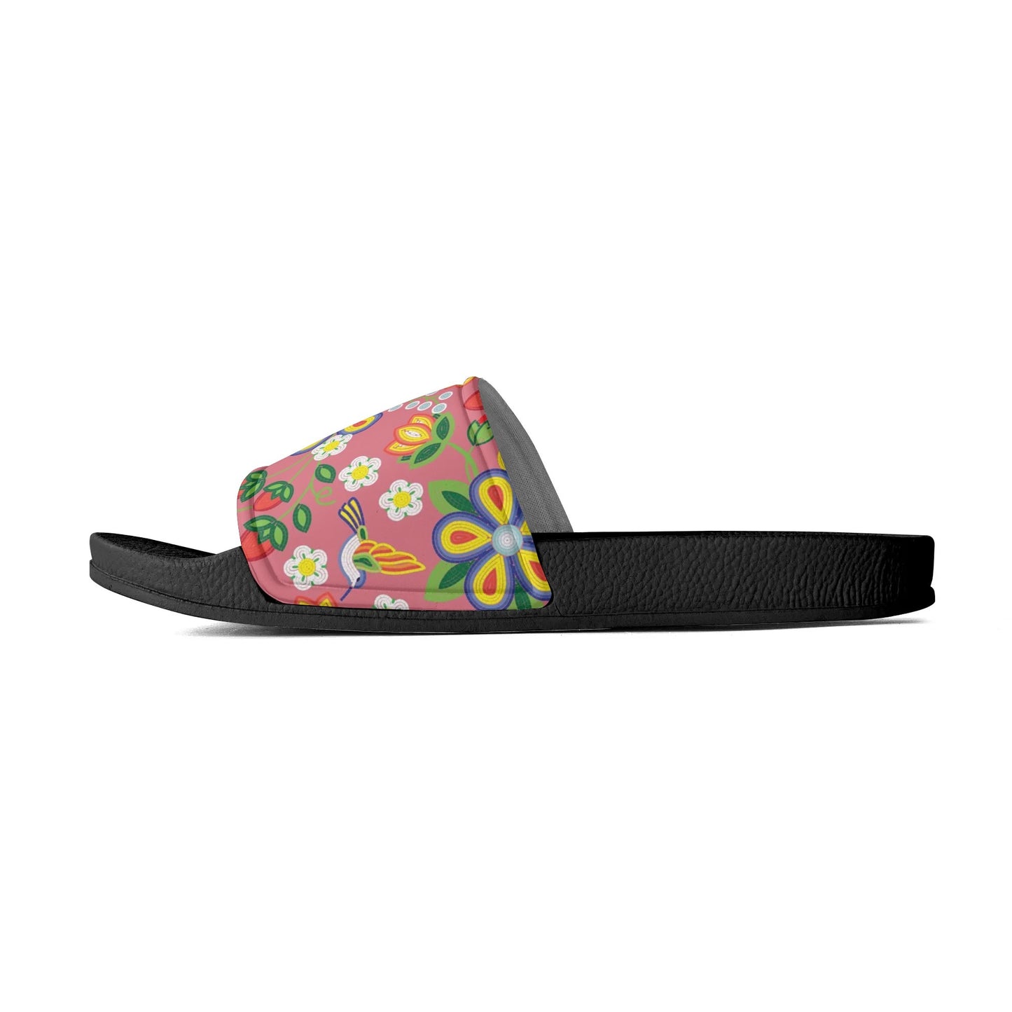 Child and Youth Métis Floral Beaded Slide Sandals