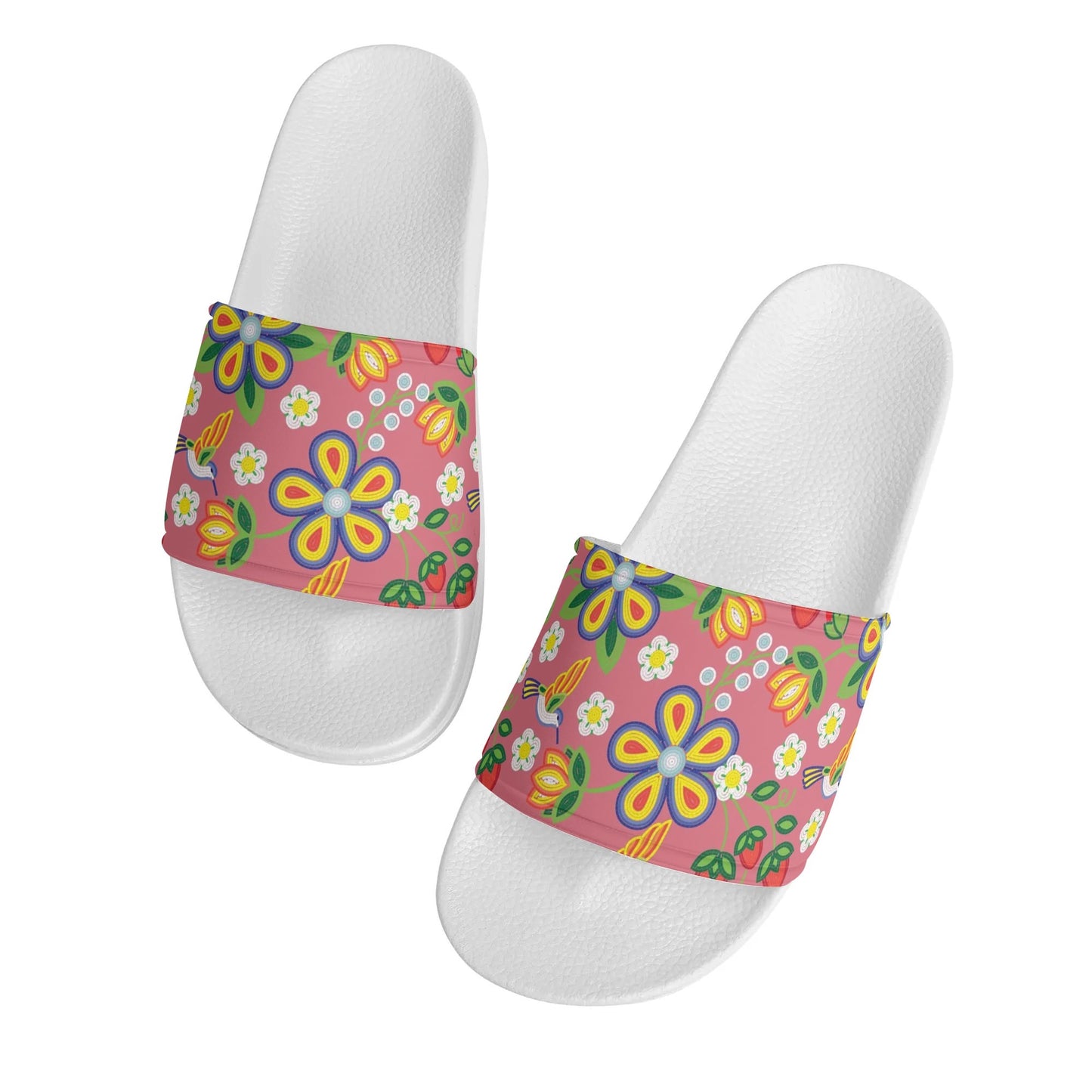 Child and Youth Métis Floral Beaded Slide Sandals