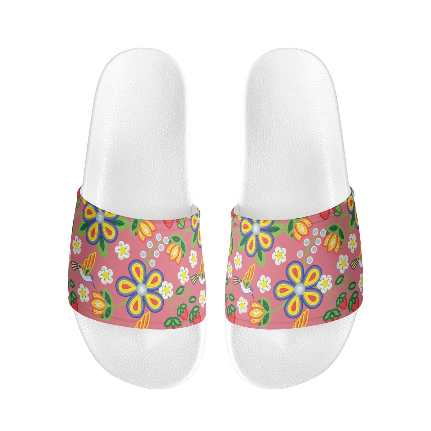 Child and Youth Métis Floral Beaded Slide Sandals