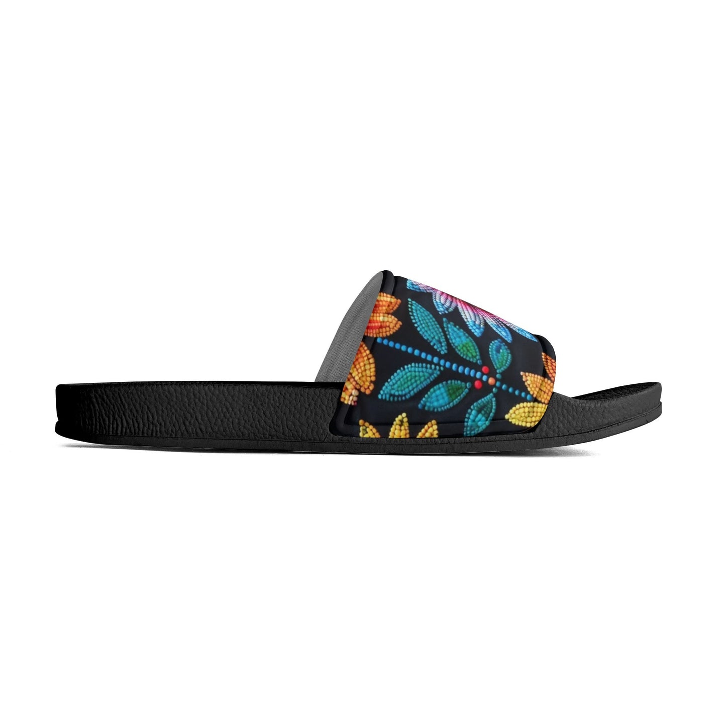 Child and Youth Summer Beaded Flower Slide Sandals