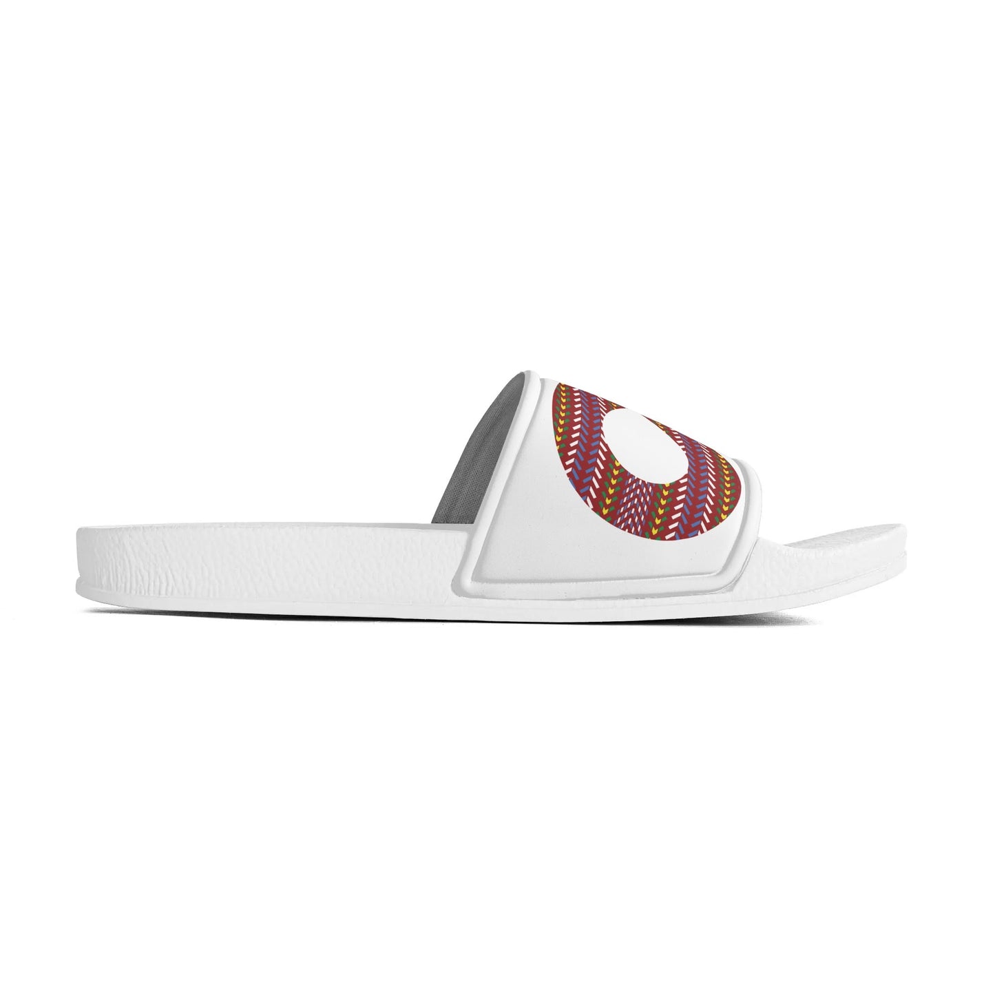 Child and Youth Métis Sash Infinity White Slide Sandals