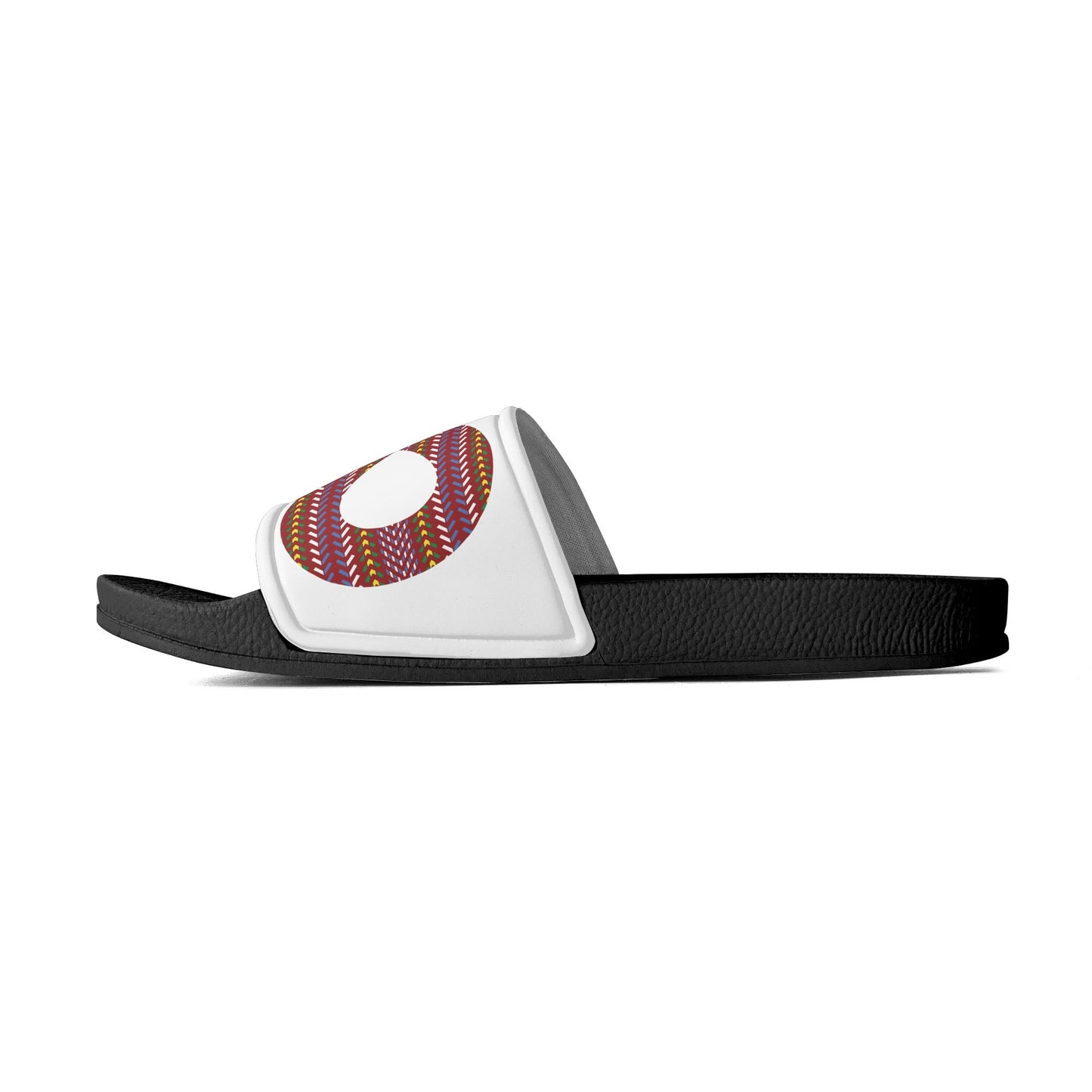 Child and Youth Métis Sash Infinity White Slide Sandals