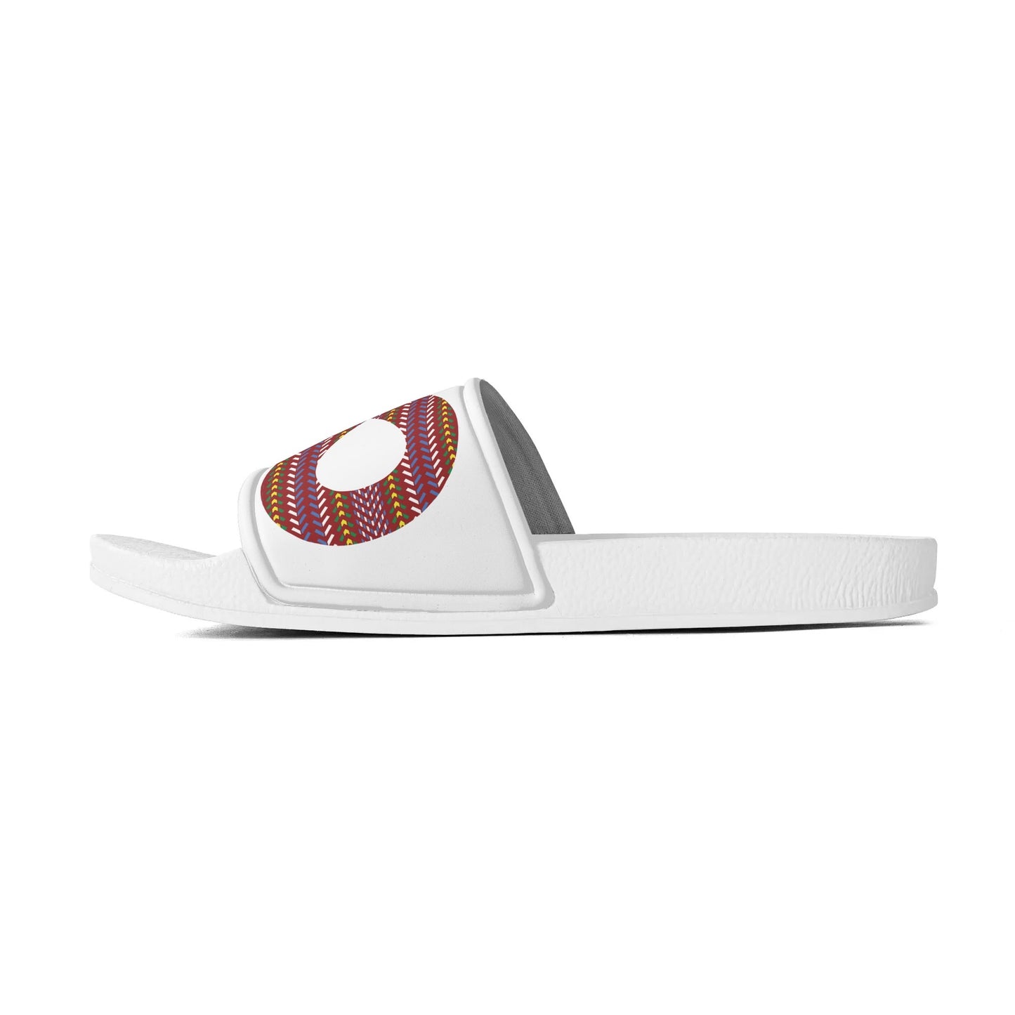 Child and Youth Métis Sash Infinity White Slide Sandals