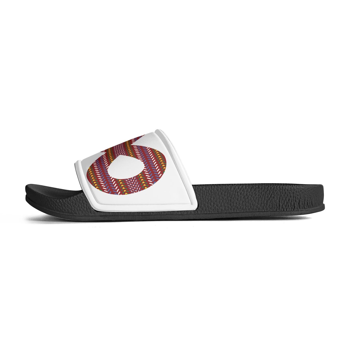 Child and Youth Métis Sash Infinity White Slide Sandals