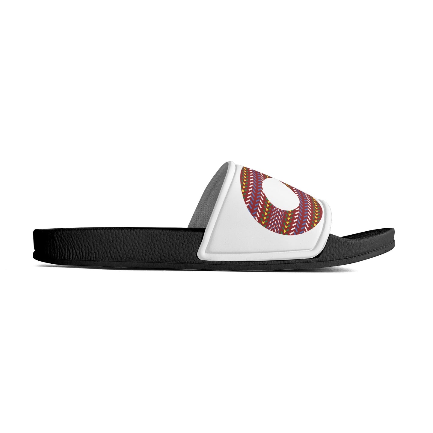 Child and Youth Métis Sash Infinity White Slide Sandals