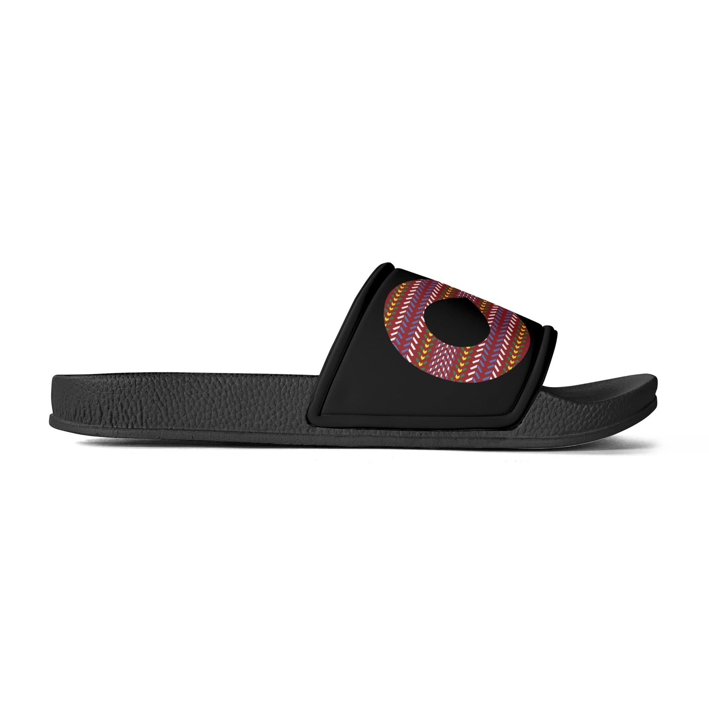 Child and Youth Métis Sash Infinity Black Slide Sandals