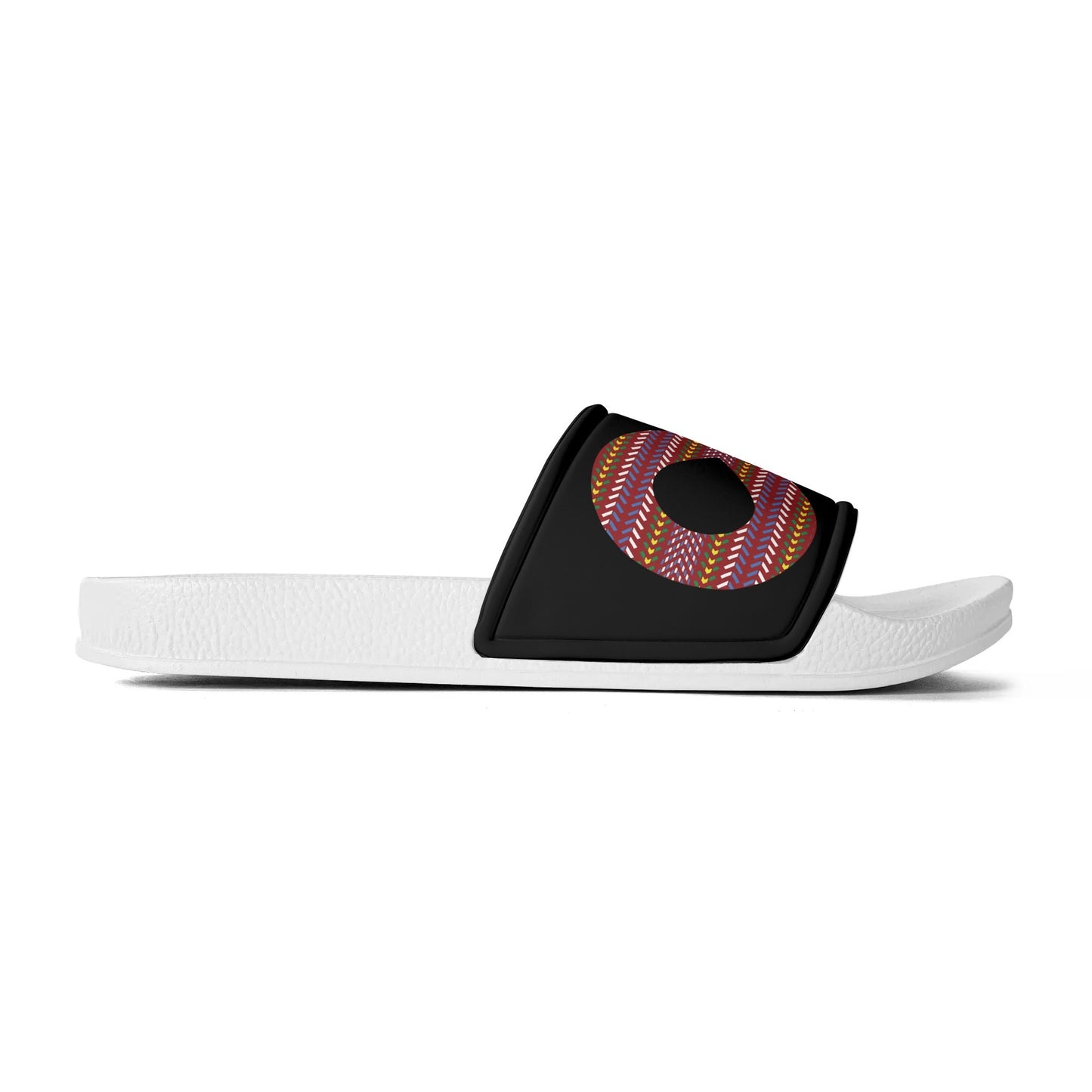 Child and Youth Métis Sash Infinity Black Slide Sandals