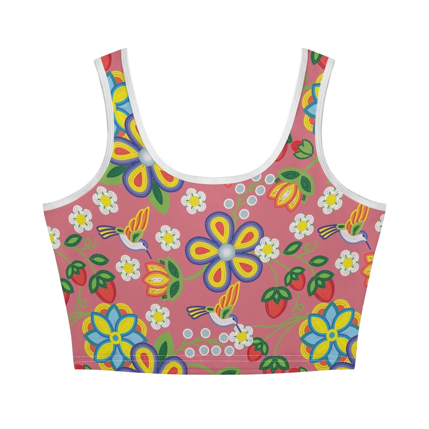 Women's Métis Floral Beaded Crop Tank Top