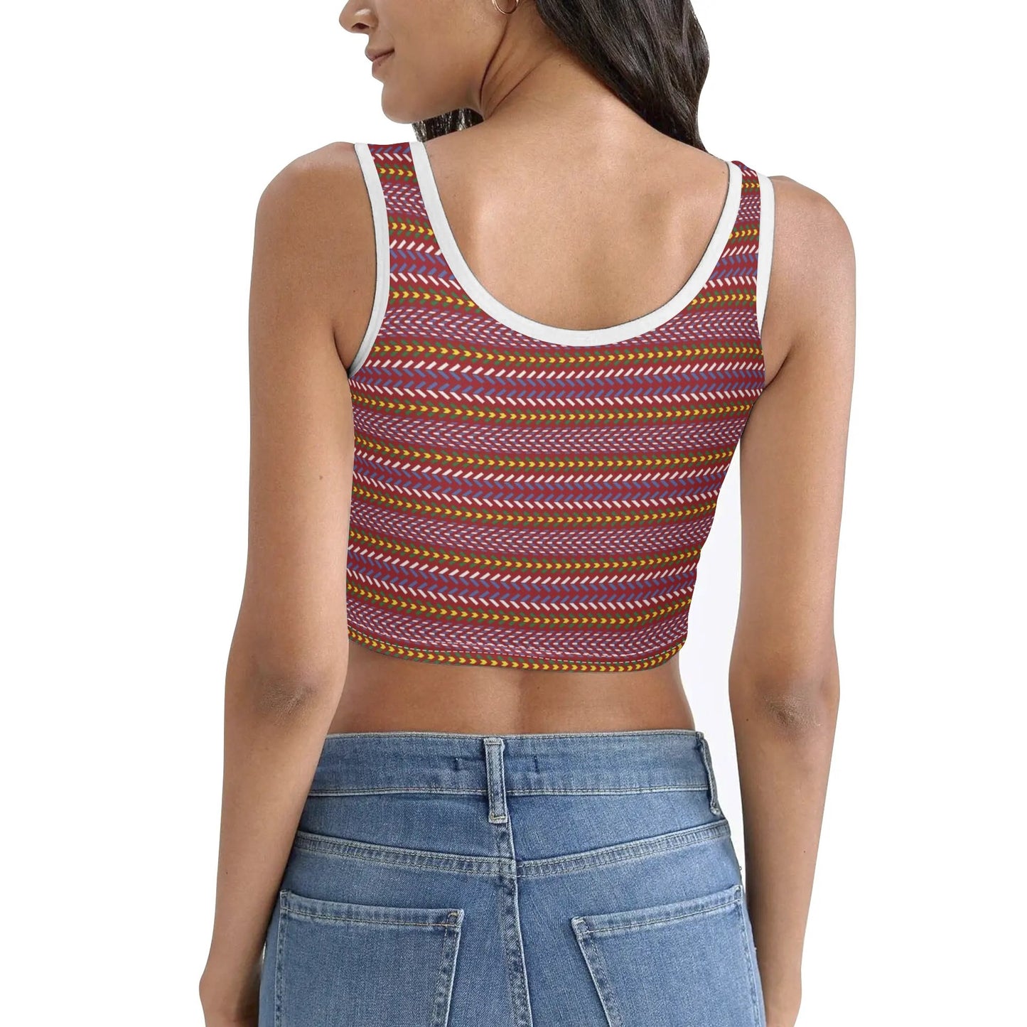 Women's Métis Sash Crop Tank Top