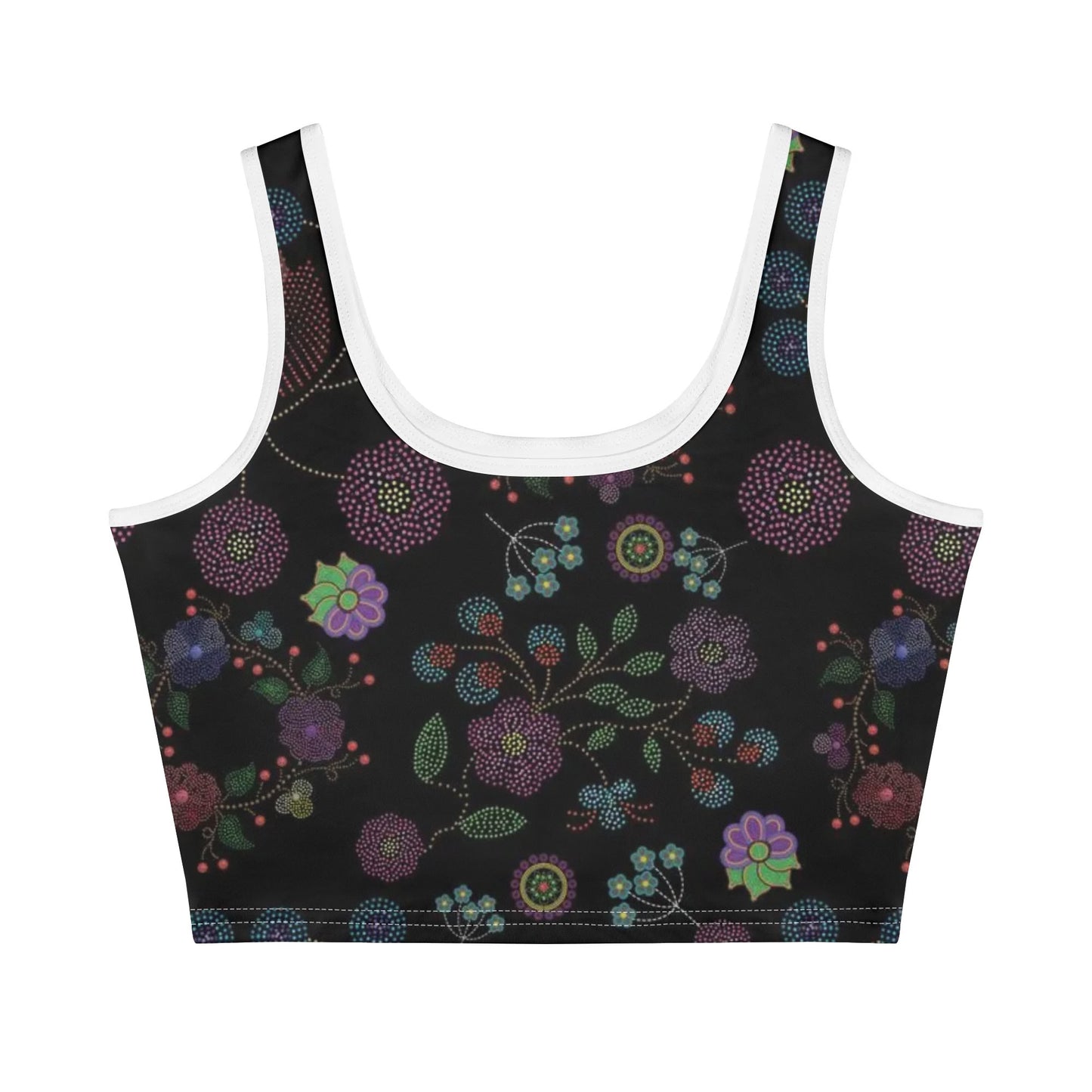 Women's Métis Floral Dotted Crop Tank Top