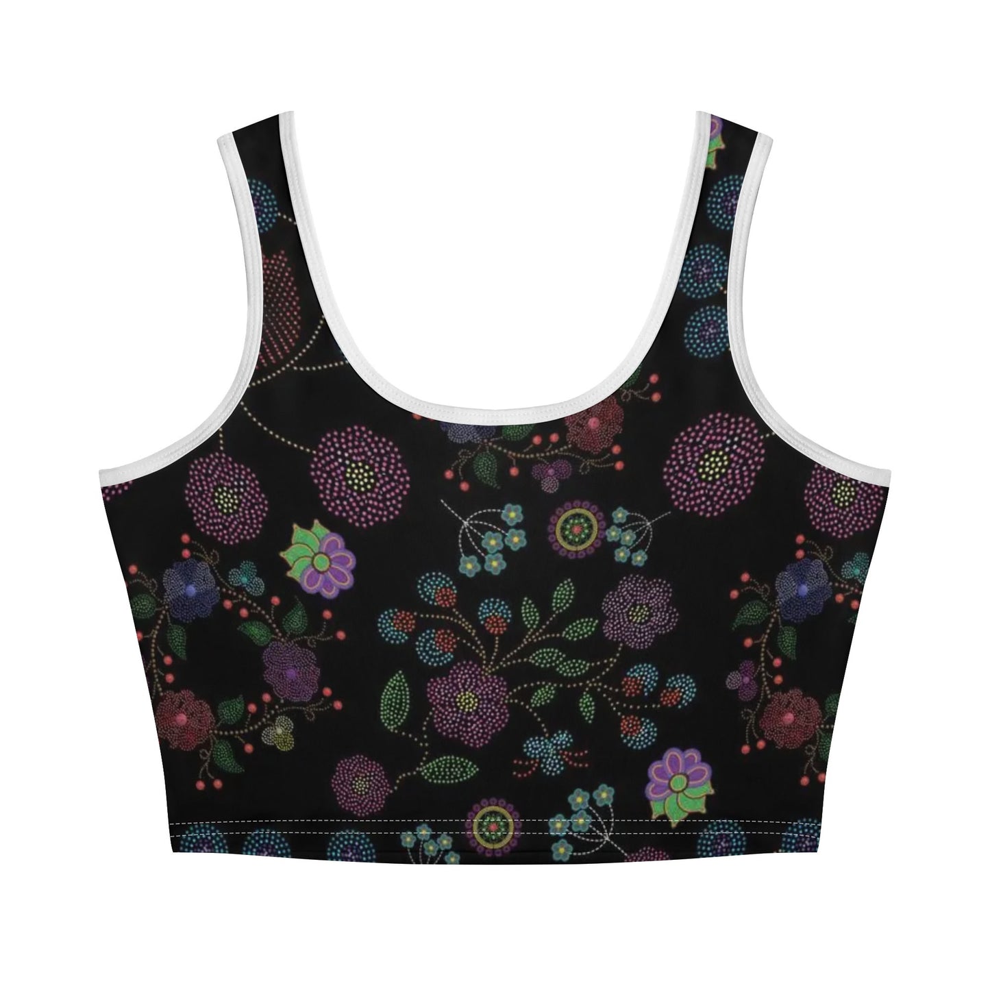 Women's Métis Floral Dotted Crop Tank Top