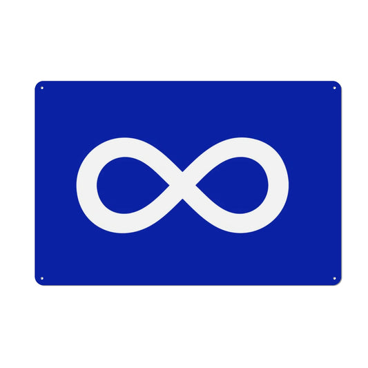 Métis Infinity Decorative Metal Sign