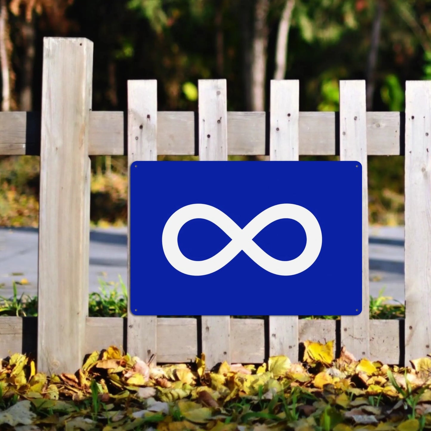 Métis Infinity Decorative Metal Sign