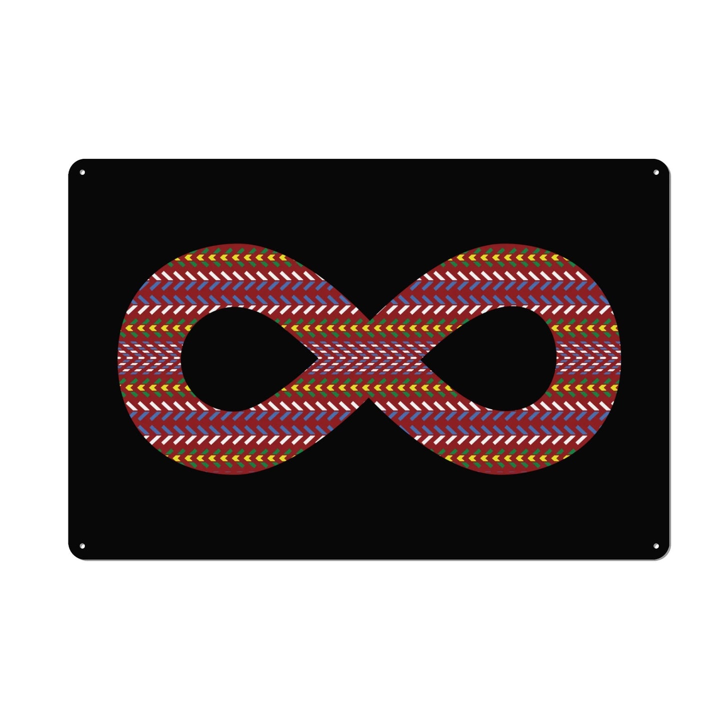 Métis Infinity Sash Decorative Metal Sign