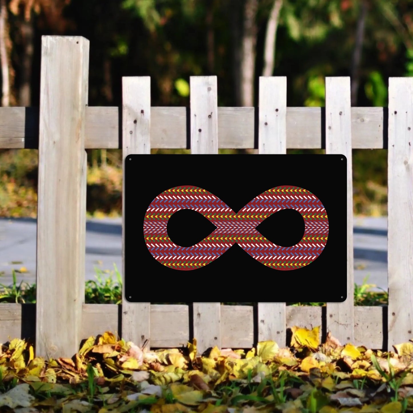 Métis Infinity Sash Decorative Metal Sign