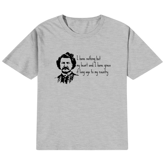 Children's Louis Riel Quote Cotton T-Shirt