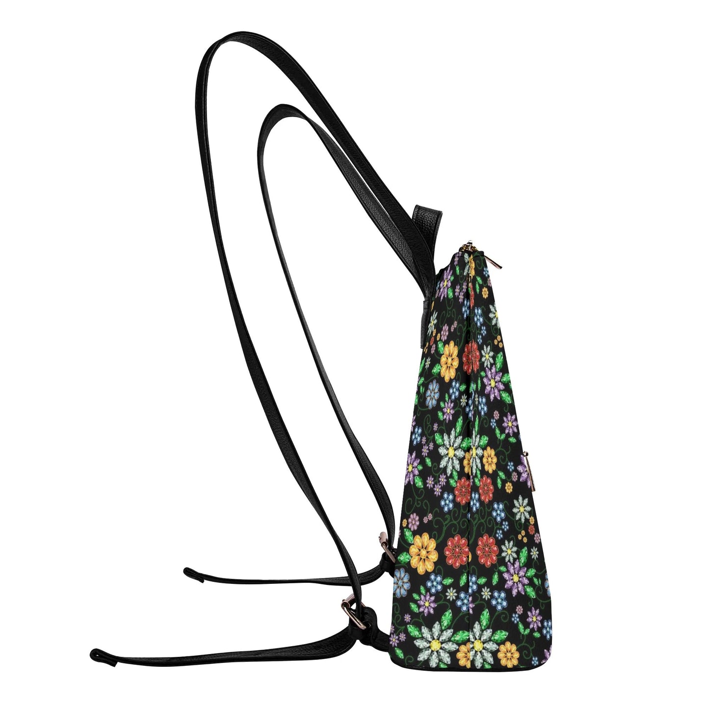 Métis Inspired Floral Beaded Leisure Backpack