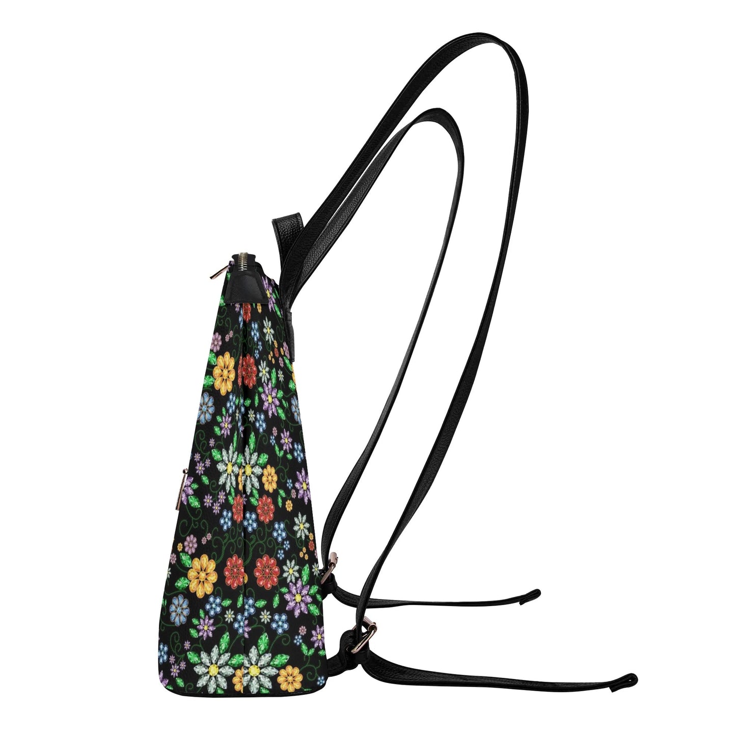 Métis Inspired Floral Beaded Leisure Backpack