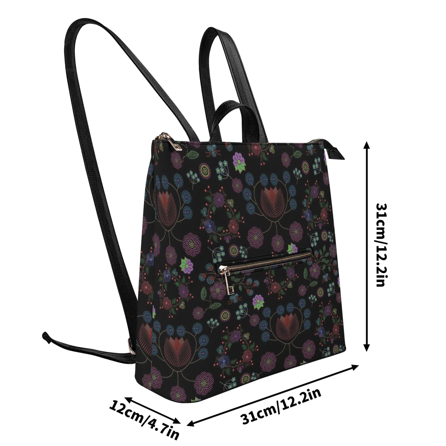 Métis Floral Dotted Leisure Backpack