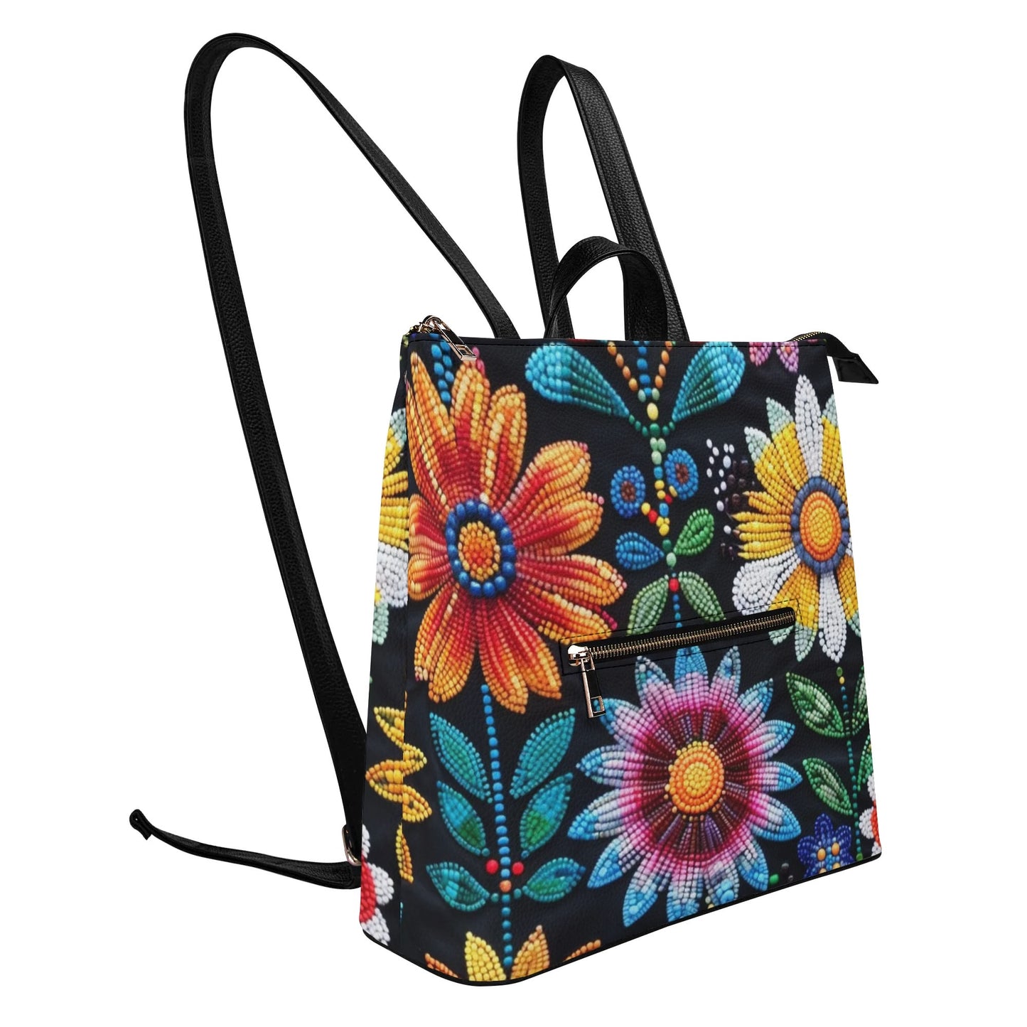 Summer Flower Beaded Leisure Backpack