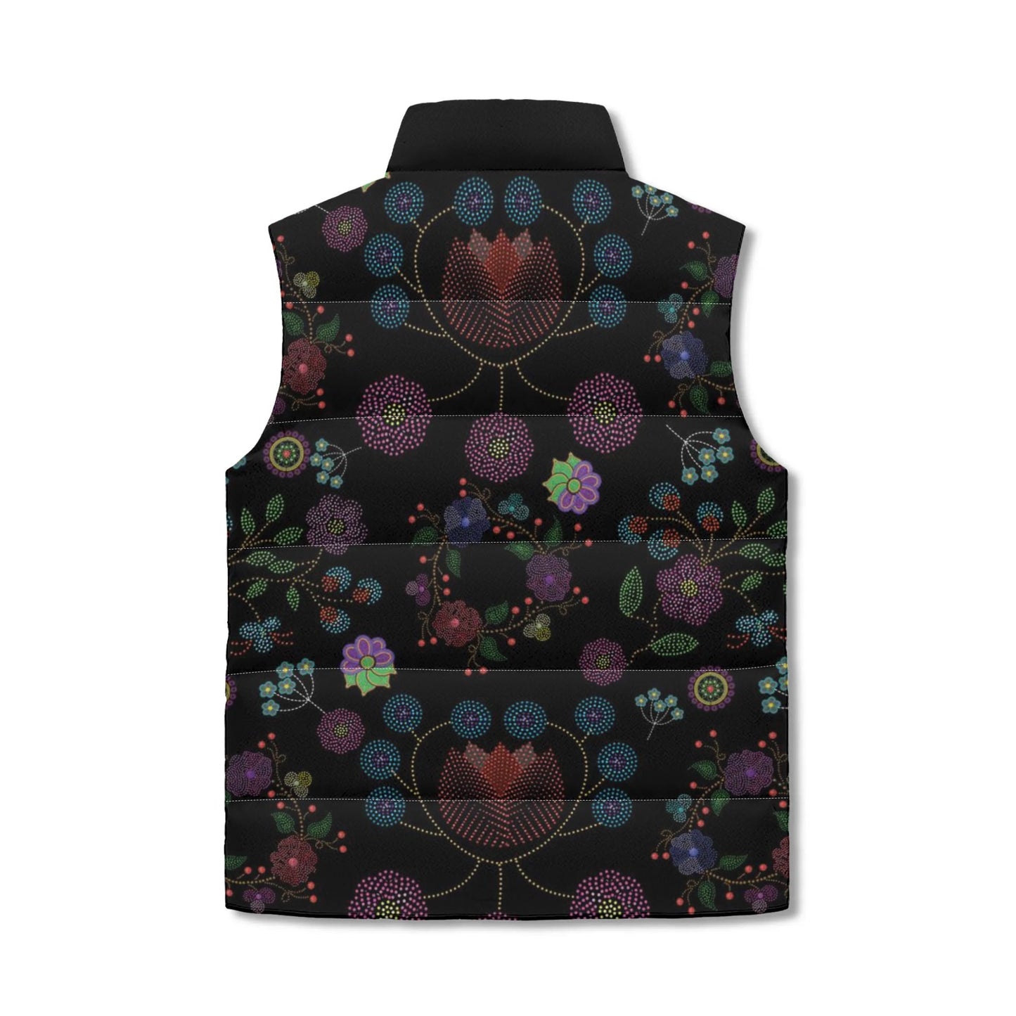 Unisex Métis Floral Dotted Lightweight Puffer Vest