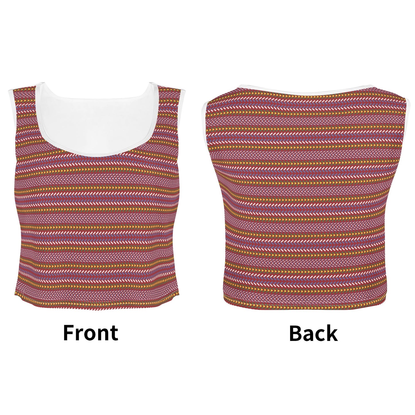 Women's Métis Sash Sleeveless Crop Top