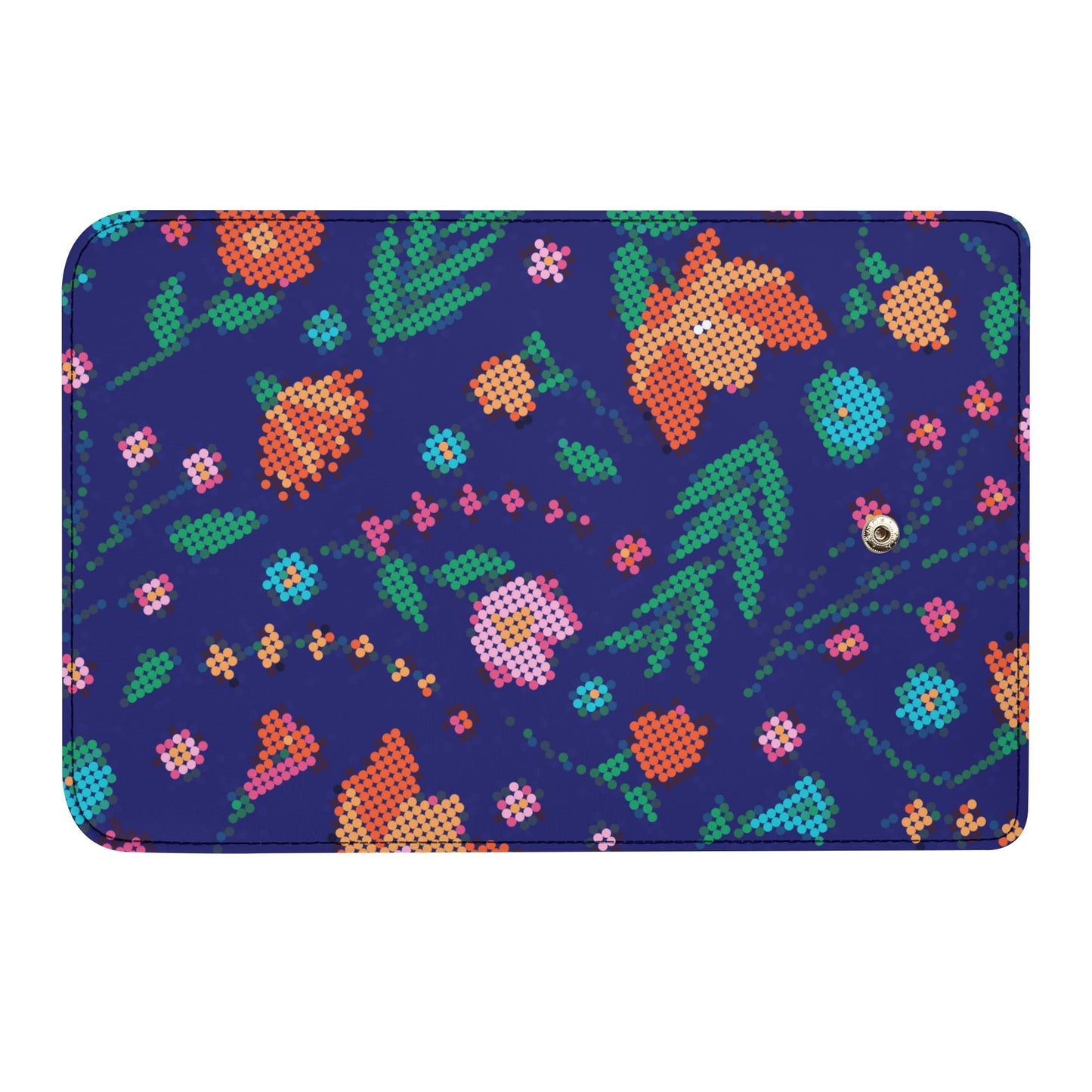 Métis Digital Dotted Floral Trifold Wallet