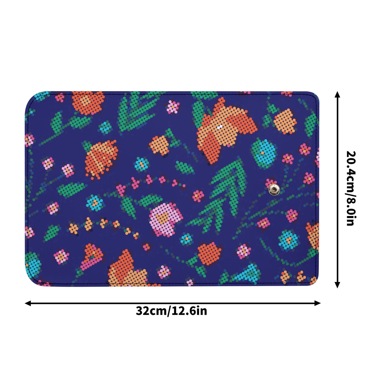 Métis Digital Dotted Floral Trifold Wallet