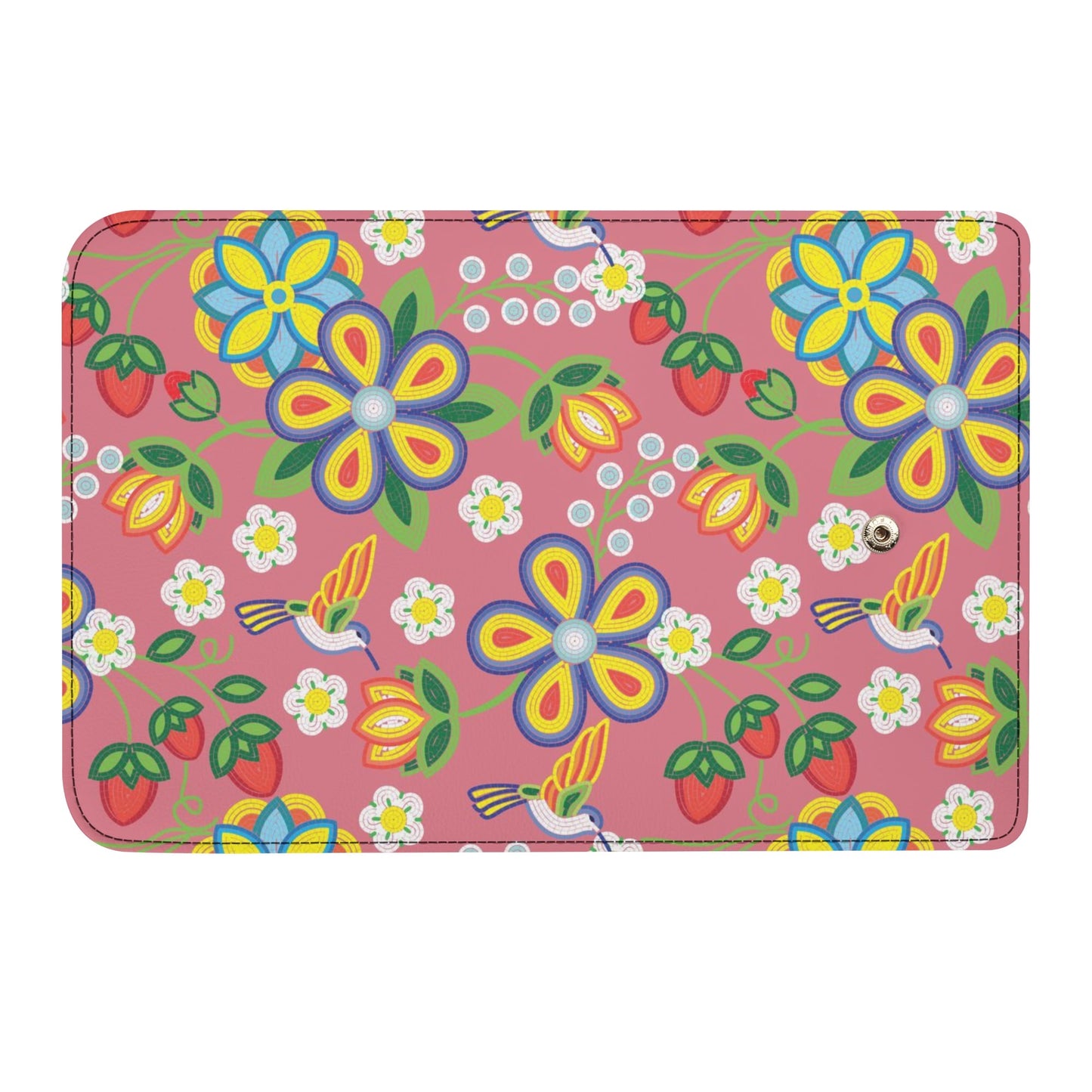 Métis Floral Beaded Trifold Wallet