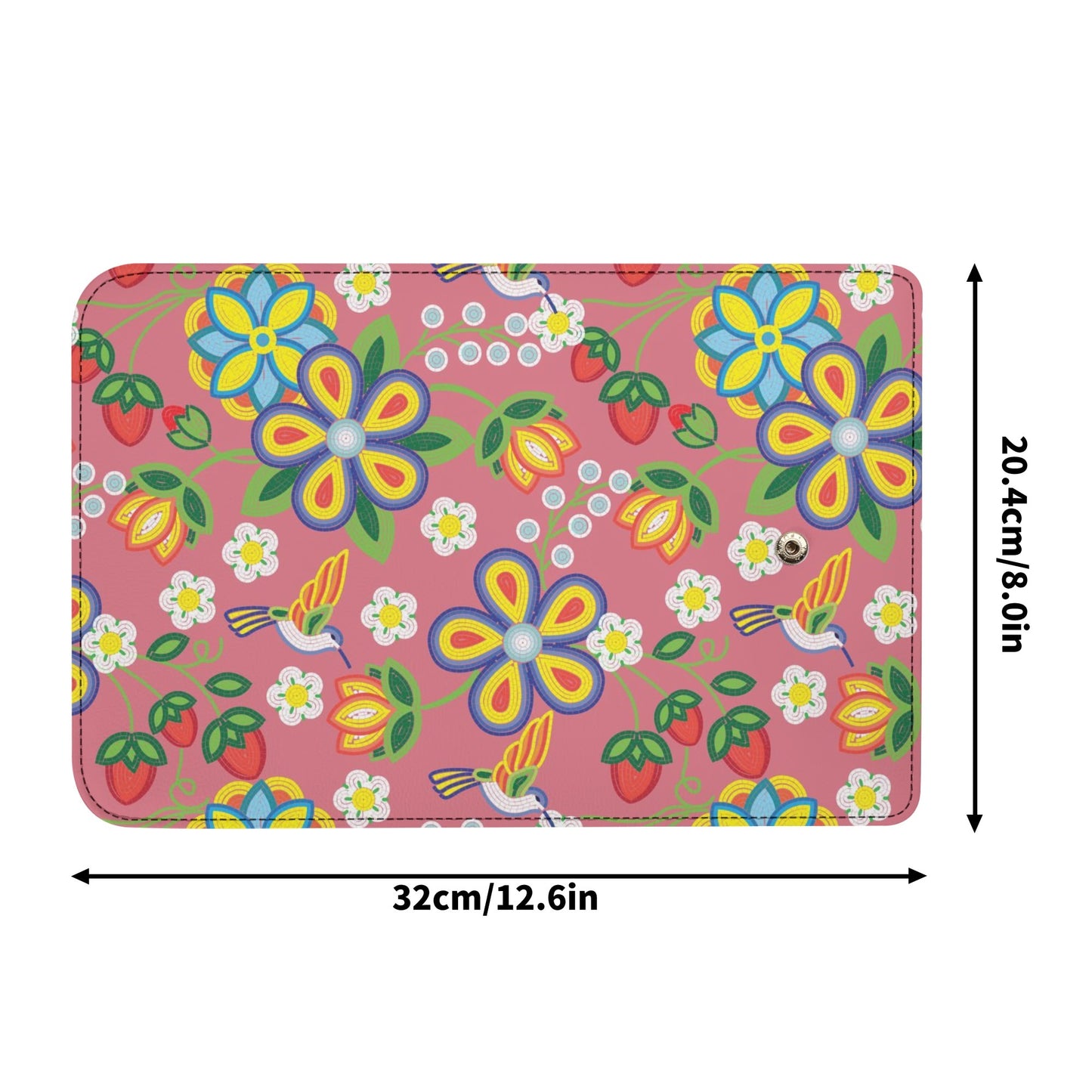 Métis Floral Beaded Trifold Wallet