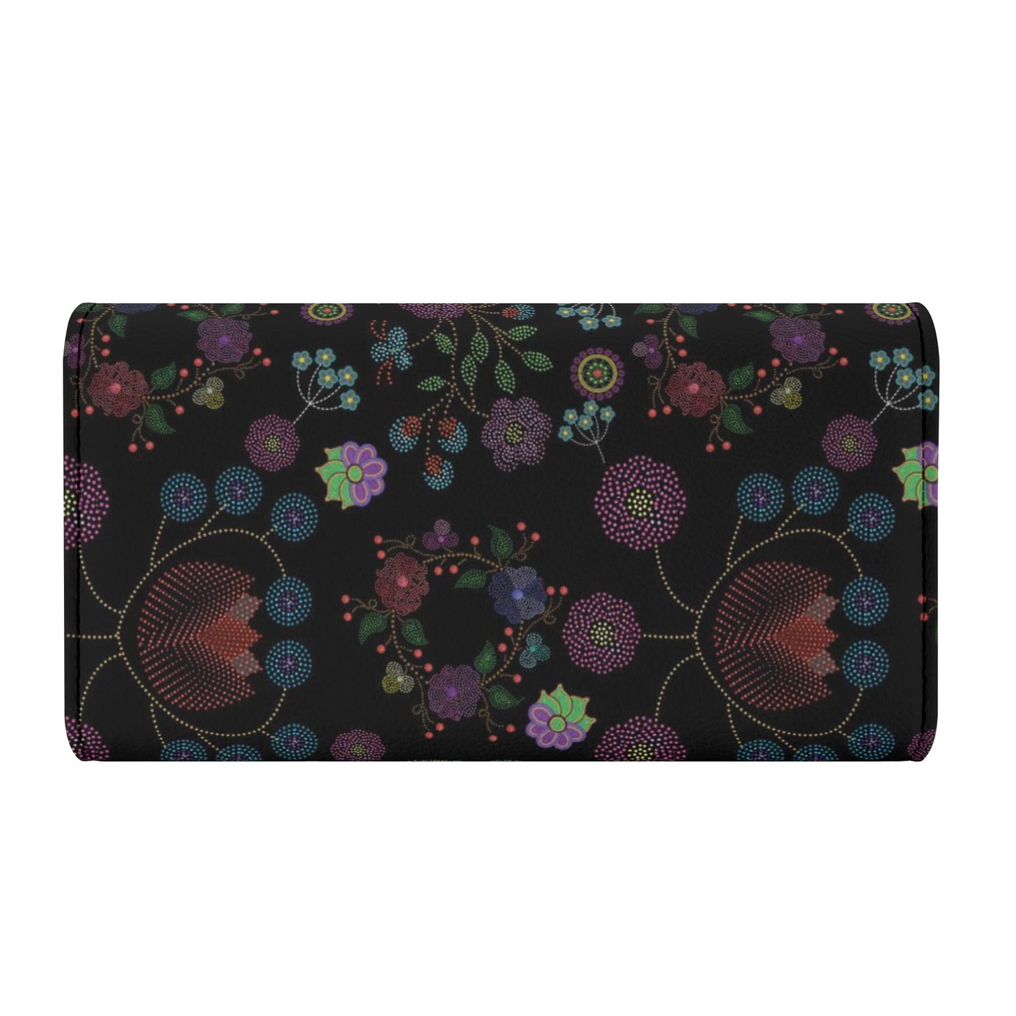 Métis Floral Dotted Trifold Wallet