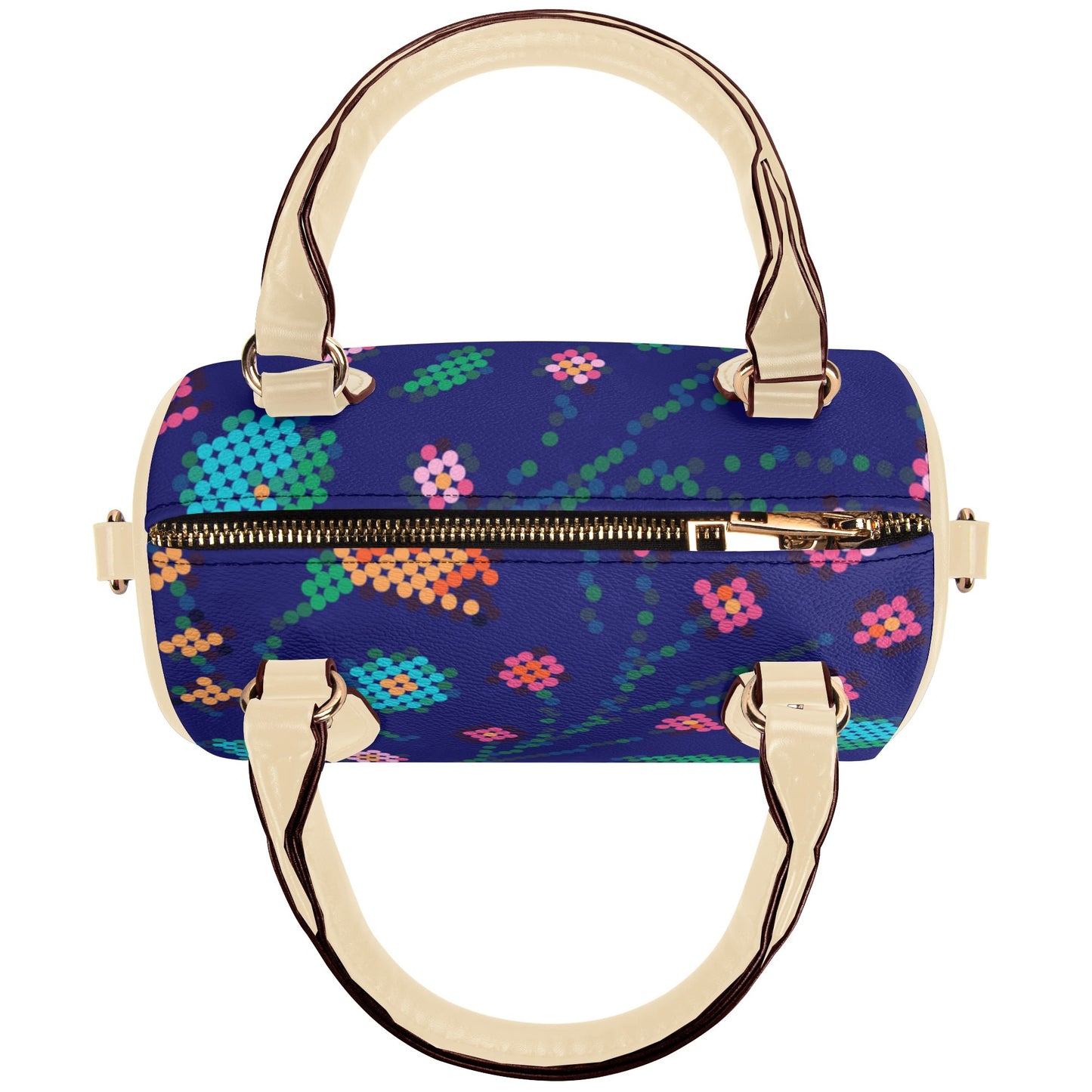 Métis Digital Dotted Floral Mini Boston Bag