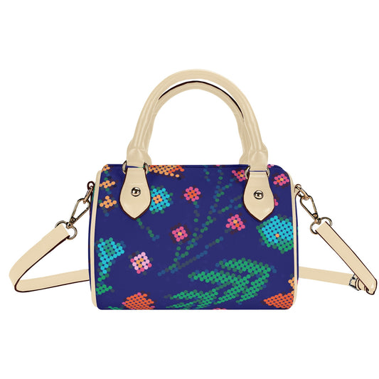 Métis Digital Dotted Floral Mini Boston Bag