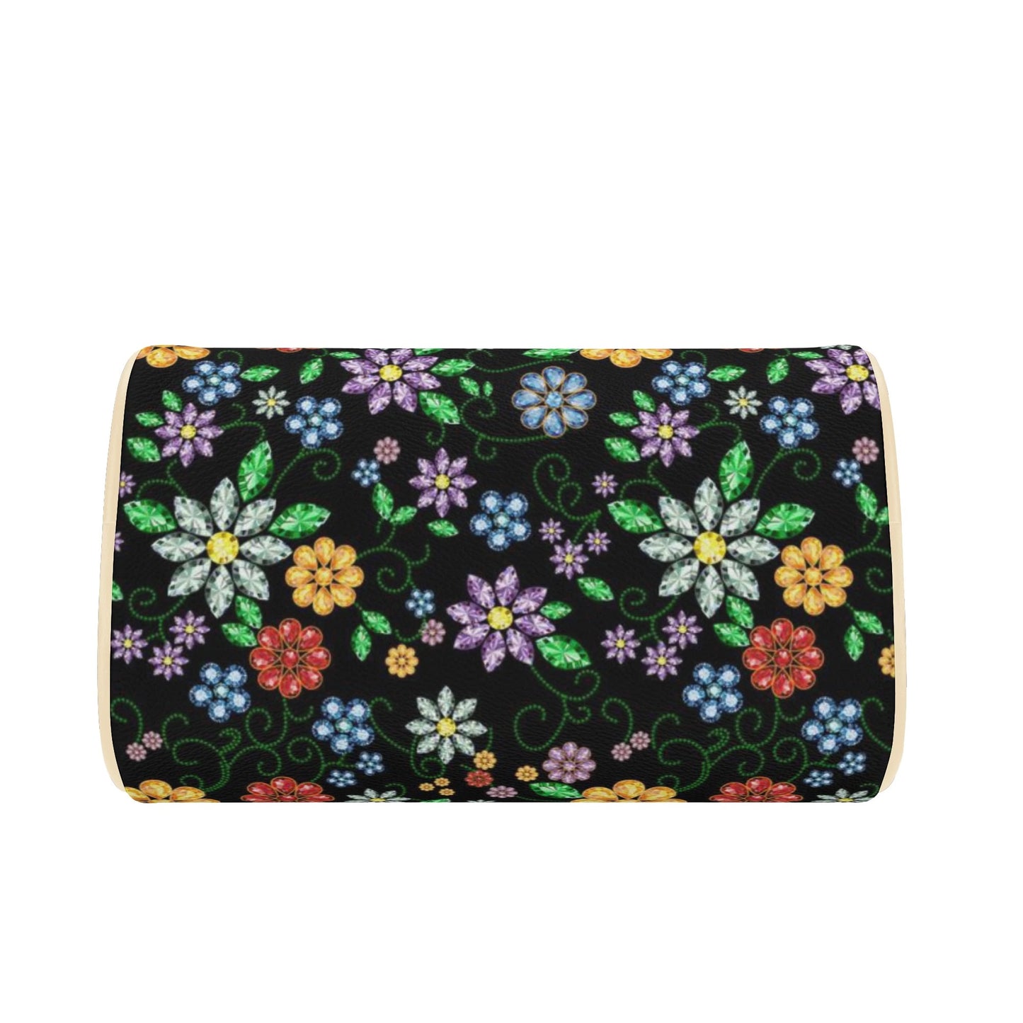 Métis Inspired Floral Beaded Mini Boston Bag