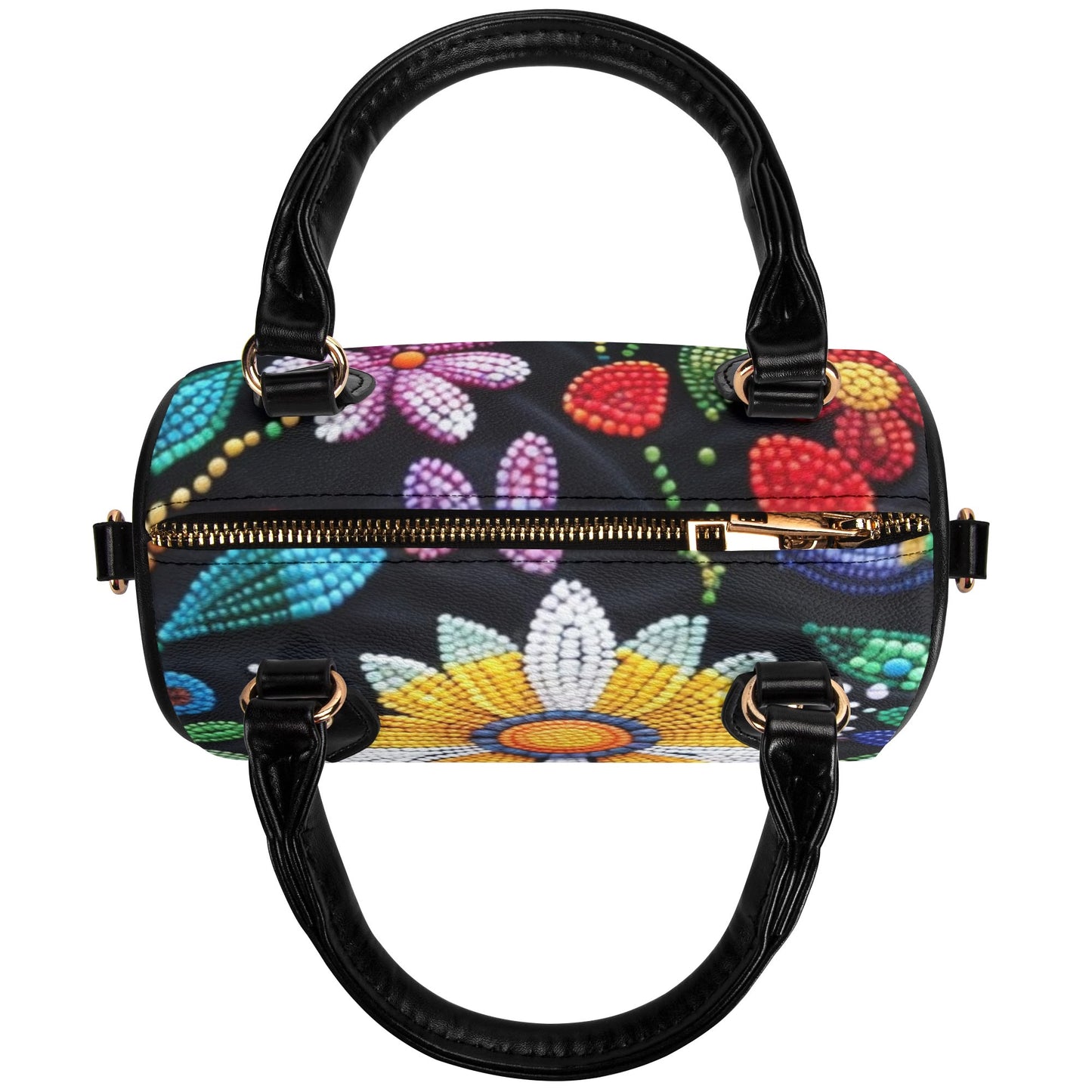 Summer Flower Beaded Mini Boston Bag