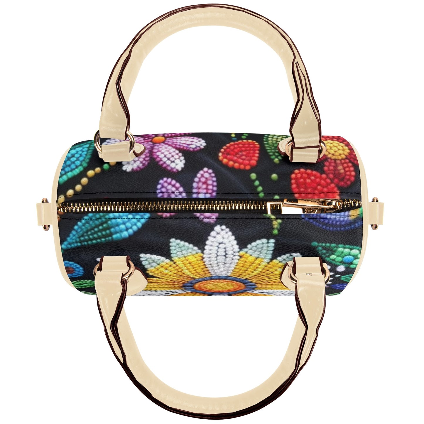 Summer Flower Beaded Mini Boston Bag