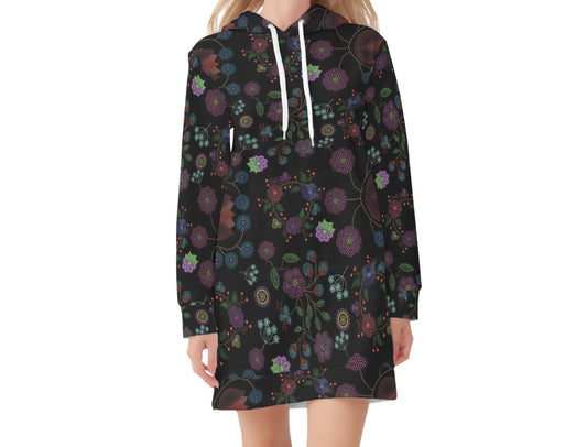 Women's Métis Floral Dotted Hoodie Dress