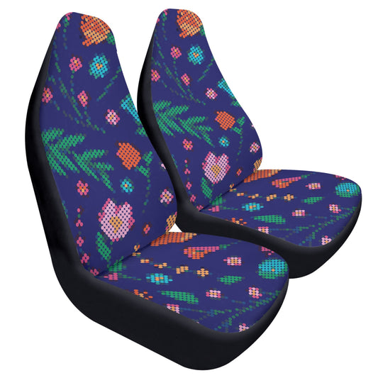 Métis Digital Dotted Floral Front Car Seat Covers