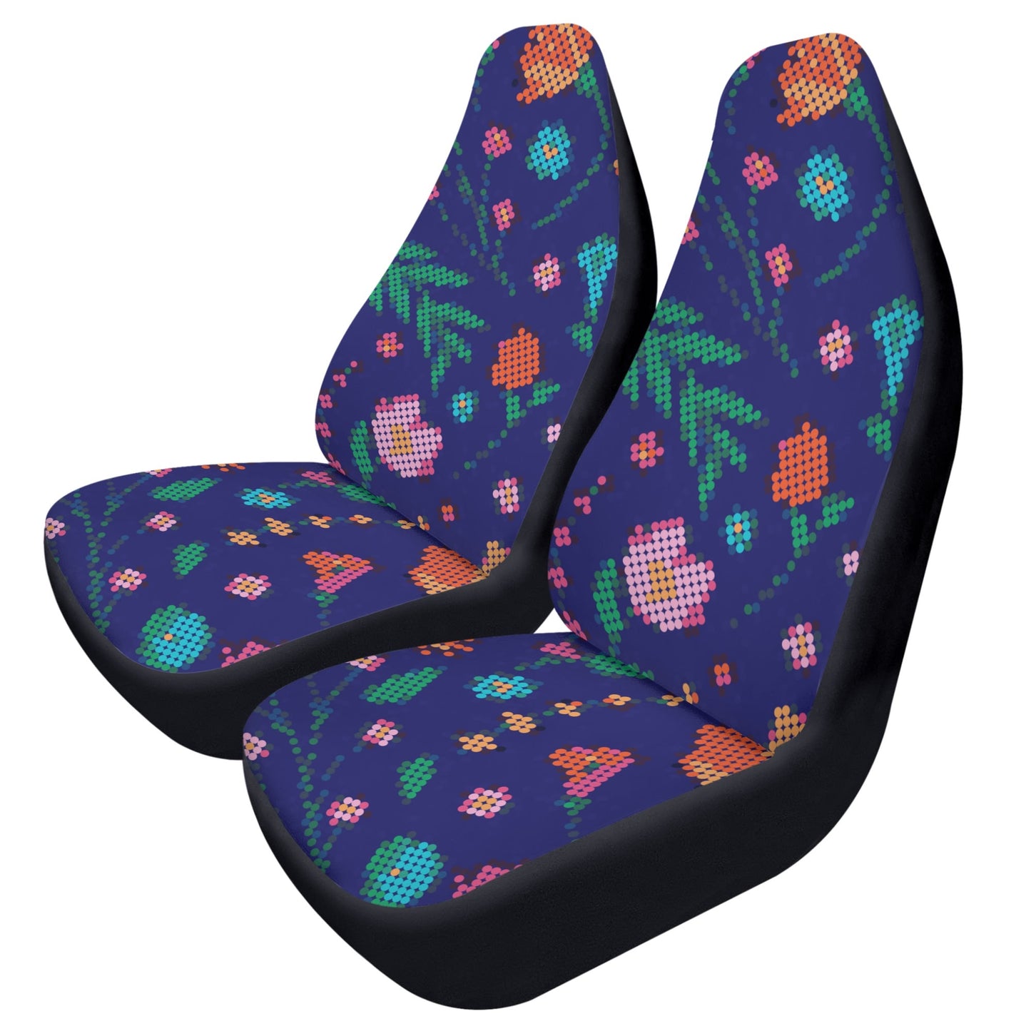 Métis Digital Dotted Floral Front Car Seat Covers